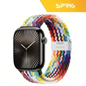 بند اسپریگ مدل Braided SGK مناسب برای اپل واچ سری 7/8/9 سایز 41 میلی متری