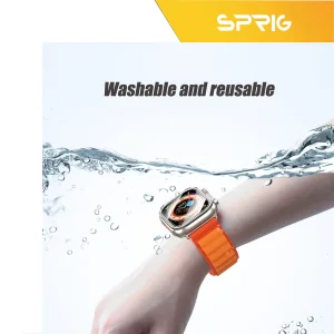 کاور اسپریگ مدل SPLUX مناسب برای اپل واچ Ultra 49 میلیمتری به همراه محافظ صفحه نمایش