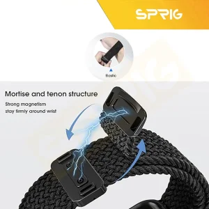 بند اسپریگ مدل Braided Mag Lux مناسب برای اپل واچ سری SE2021/7/8/9 سایز 45 میلی متری به همراه کاور