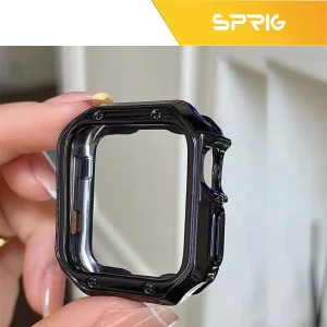 بند اسپریگ مدل Braided Mag Lux مناسب برای اپل واچ سری SE2021/7/8/9 سایز 45 میلی متری به همراه کاور