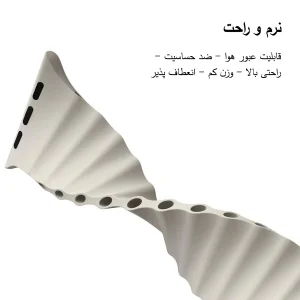 بند ام‌گلس مدل Ocean ORG MG مناسب برای اپل واچ سری 10 سایز 46 میلی متری