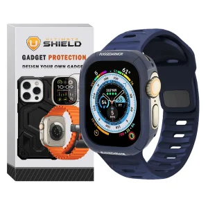 بند آلتیمیت شیلد مدل SPG Rugged مناسب برای اپل واچ Ultra / Ultra 2 49mm به همراه کاور