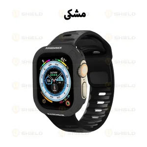 بند آلتیمیت شیلد مدل SPG Rugged مناسب برای اپل واچ Ultra / Ultra 2 49mm به همراه کاور