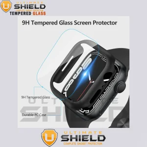 بند آلتیمیت شیلد مدل Soft-Guard-UL مناسب برای اپل واچ Series SE 2022 Aluminum Case 44mm / SE 2021 Aluminum Case 44mm / Series 5 44mm / Series 6 44mm / SE 44mm به همراه کاور