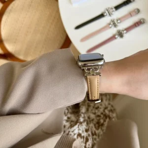 بند آلتیمیت شیلد مدل ThinD Leather مناسب برای اپل واچ 45 میلی متری سری 7/8/9