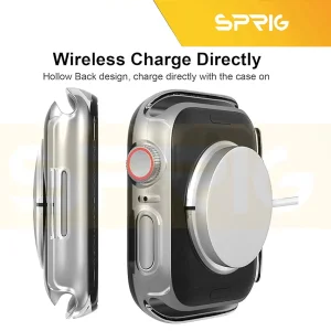 کاور اسپریگ مدل DG Privacy مناسب برای اپل واچ Series 8 45mm / Series 7 45mm / Series 9 45mm به همراه محافظ صفحه نمایش