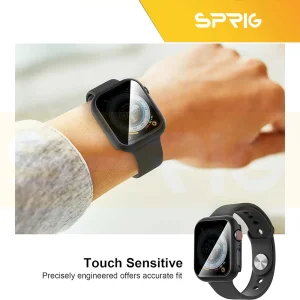 کاور اسپریگ مدل DG Privacy مناسب برای اپل واچ Series 8 45mm / Series 7 45mm / Series 9 45mm به همراه محافظ صفحه نمایش