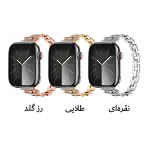 بند آکوآرا مدل Diamond Queen مناسب برای اپل واچ 42 میلیمتری سری 10/11