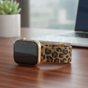 بند آکوآرا مدل Milanese Leopard مناسب برای اپل واچ 44/45/46/49 میلیمتری سری SE1/SE2/SE3/4/5/6/7/8/9/10/11/Ultra/Ultra2/Ultra3