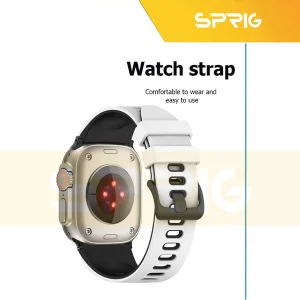 بند اسپریگ مدل Dual color Hike مناسب برای اپل واچ Series 7 45mm / Series 8 45mm / Series 9 45mm