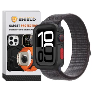 بند آلتیمیت شیلد مدل Hyper Defender مناسب برای اپل واچ 44 mm سری 5 به همراه کاور
