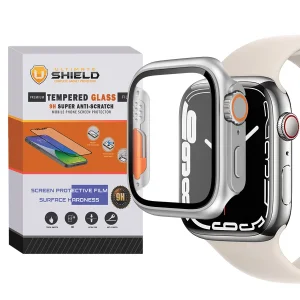 کاور آلتیمیت شیلد مدل UL-Ultra مناسب برای اپل واچ Series SE 2022 Aluminum Case 40mm / SE 2021 Aluminum Case 40mm / Series 5 40mm / Series 6 40mm / Series 4 40mm به همراه محافظ صفحه نمایش