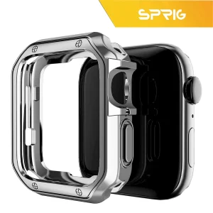 بند اسپریگ مدل Swatch مناسب برای اپل واچ 45 / 44 / 42 میلی متری به همراه کاور