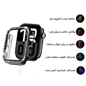 کاور اپیکوی مدل Diamond Cover Apple Watch مناسب برای اپل واچ سری 10 سایز 46 میلی متری
