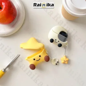 کاور رینیکا مدل 3Pro Cute Star مناسب برای کیس هدفون سامسونگ Galaxy Buds 3 / Buds 3 Pro (2024) / Buds 3 Fe (2025)