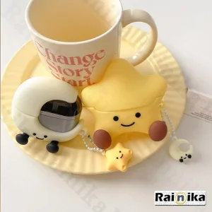 کاور رینیکا مدل 3Pro Cute Star مناسب برای کیس هدفون سامسونگ Galaxy Buds 3 / Buds 3 Pro (2024) / Buds 3 Fe (2025)
