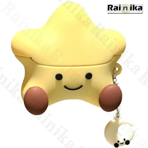 کاور رینیکا مدل 3Pro Cute Star مناسب برای کیس هدفون سامسونگ Galaxy Buds 3 / Buds 3 Pro (2024) / Buds 3 Fe (2025)