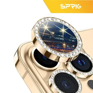محافظ لنز دوربین اسپریگ مدل Ring metal Diamond مناسب برای گوشی موبایل اپل Iphone 11