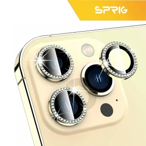 محافظ لنز دوربین اسپریگ مدل Ring metal Diamond مناسب برای گوشی موبایل اپل Iphone 11