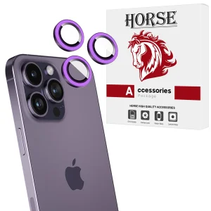 محافظ لنز دوربین شیشه‌ای هورس مدل SHLZH مناسب برای گوشی موبایل اپل iPhone 14 Pro