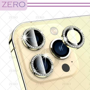محافظ لنز دوربین زیرو مدل Ring Metal Diamond مناسب برای گوشی موبایل اپل Iphone 14 Pro / 14 Pro max