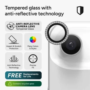 محافظ لنز دوربین فلزی ام‌گلس مدل RNG Diamond MG مناسب برای گوشی موبایل اپل iPhone 17 Air