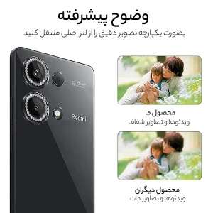 محافظ لنز دوربین رینگی آلتیمیت شیلد مدل Ring-Diamond-UL مناسب برای گوشی موبایل شیائومی Redmi Note 13 Pro Plus