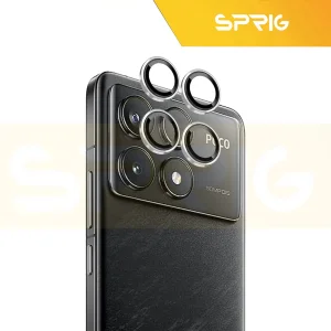 محافظ لنز دوربین اسپریگ مدل Ring Metal مناسب برای گوشی موبایل شیائومی Poco F6 Pro