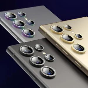 محافظ لنز دوربین شیشه ای وایت ولف مدل W-Shine Ring مناسب برای گوشی موبایل سامسونگ Galaxy S24 Ultra / Galaxy S23 Ultra