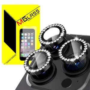 محافظ لنز دوربین ام‌گلس مدل Ring Diamond مناسب برای گوشی موبایل اپل Iphone 13 Pro / 13 Pro max