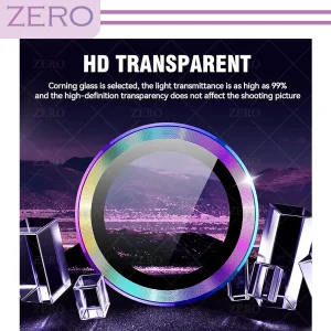 محافظ لنز دوربین زیرو مدل Colorful Ring ZR مناسب برای گوشی موبایل سامسونگ Galaxy S23 Ultra