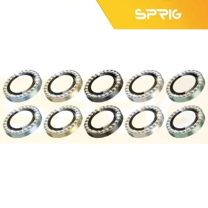 محافظ لنز دوربین اسپریگ مدل Ring Metal Shine مناسب برای گوشی موبایل اپل Iphone 11