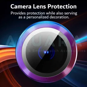 محافظ لنز دوربین رینگی آکوآرا مدل Ring STL مناسب برای گوشی موبایل شیائومی Redmi Note 13 Pro 5G