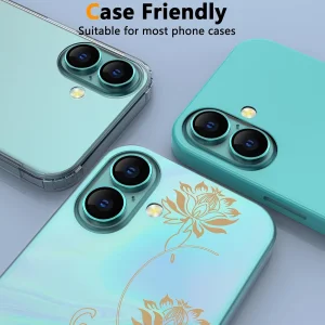 محافظ لنز دوربین راینو مدل رینگی مناسب برای گوشی موبایل اپل IPhone 16 / 16 Plus