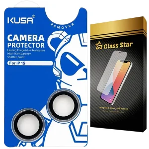 محافظ لنز دوربین گلس استار مدل RINKUSS مناسب برای گوشی موبایل اپل iPhone 15