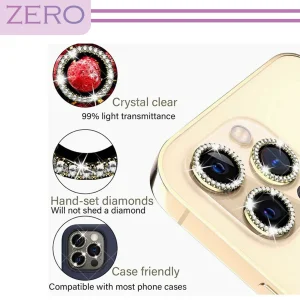 محافظ لنز دوربین زیرو مدل Ring-Diamond مناسب برای گوشی موبایل اپل Iphone 11