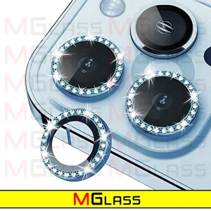محافظ لنز دوربین ام‌گلس مدل Ring-Diamond مناسب برای گوشی موبایل اپل Iphone 11 Pro / 11 Pro Max