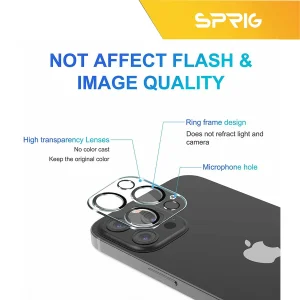 محافظ لنز دوربین اسپریگ مدل SH-SPG مناسب برای گوشی موبایل اپل iPhone 12