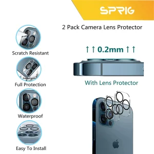 محافظ لنز دوربین اسپریگ مدل SH-SPG مناسب برای گوشی موبایل اپل iPhone 12