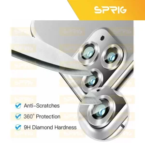 محافظ لنز دوربین اسپریگ مدل Metal-Ring مناسب برای گوشی موبایل اپل iPhone 11 Pro / 11 Pro Max
