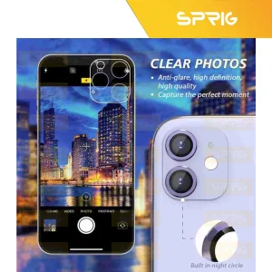 محافظ لنز دوربین اسپریگ مدل Metal-Ring مناسب برای گوشی موبایل اپل iPhone 11