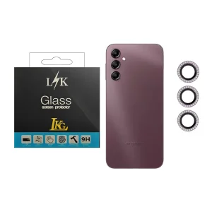 محافظ لنز دوربین ال کا جی مدل نگین دار مناسب برای گوشی موبایل سامسونگ Galaxy A14 4G