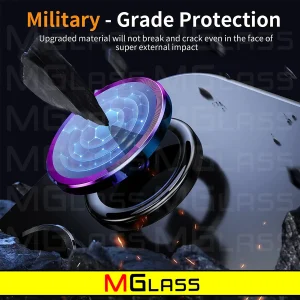 محافظ لنز دوربین ام‌گلس مدل Ring-Metal-MG مناسب برای گوشی موبایل سامسونگ Galaxy A15