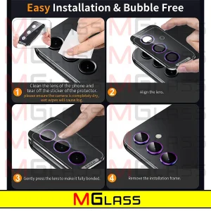 محافظ لنز دوربین ام‌گلس مدل Ring-Metal-MG مناسب برای گوشی موبایل سامسونگ Galaxy A15