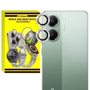 محافظ لنز دوربین فلزی ام‌گلس مدل RNG Diamond MG مناسب برای گوشی موبایل شیائومی Poco X7 Pro