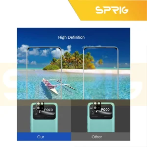 محافظ لنز دوربین اسپریگ مدل 3D-SP مناسب برای گوشی موبایل شیائومی Poco C40 / Redmi 10C