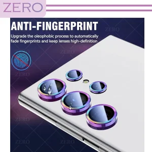محافظ لنز دوربین زیرو مدل Colorful Ring ZR مناسب برای گوشی موبایل سامسونگ Galaxy S22 Ultra
