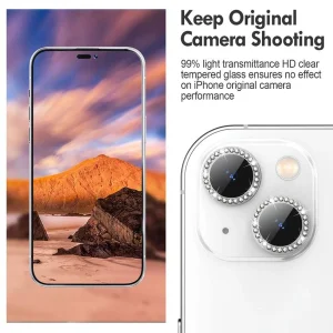 محافظ لنز دوربین شیشه ای وایت ولف مدل W-Shine Ring مناسب برای گوشی موبایل اپل IPhone 15 Pro / IPhone 15 Pro Max