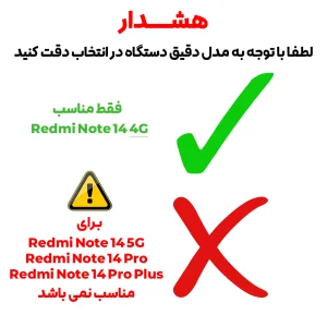 محافظ لنز دوربین بادیگارد مدل رینگی مناسب برای گوشی موبایل شیائومی Redmi Note 14 4G