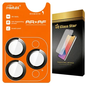 محافظ لنز دوربین فلزی گلس استار مدل RINMTBS مناسب برای گوشی موبایل اپل iPhone 15 Pro Max